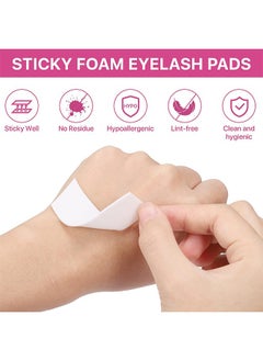 HS Foam Eye Pads For Eyelash Extensions, 110 PCS Pre Cut Medical Foam Tape Under Eye Pads Lash Extension Supplies Beauty Tools Lint Free Hypoallergenic No Latex Waterproof  - Image 4