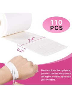 HS Foam Eye Pads For Eyelash Extensions, 110 PCS Pre Cut Medical Foam Tape Under Eye Pads Lash Extension Supplies Beauty Tools Lint Free Hypoallergenic No Latex Waterproof  - Image 2