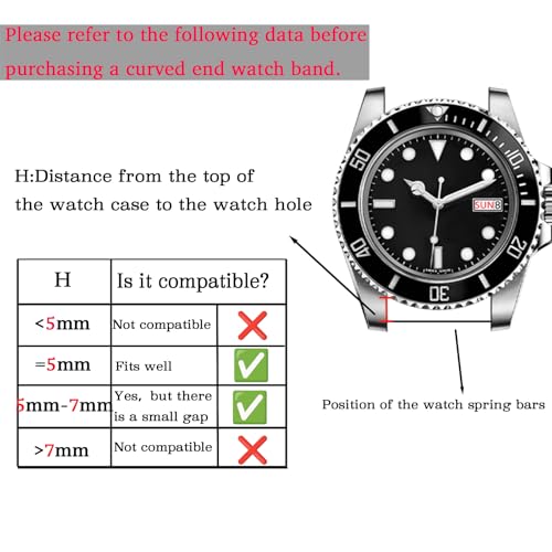 Juntan 18mm Watch Band Stainless Steel Curved Ends Watch Bracelet Tapered Metal Watch Strap Men Women Silver Adjustable Replacement Bands Deployment Double Lock Buckle - Image 5