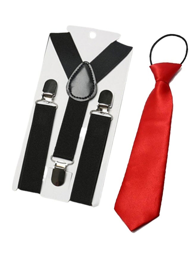 KANGLI Adjustable Kids Y Suspender Bowtie Necktie Sets for 6 Months to 13 Year Old Boys & Girls - Image 4