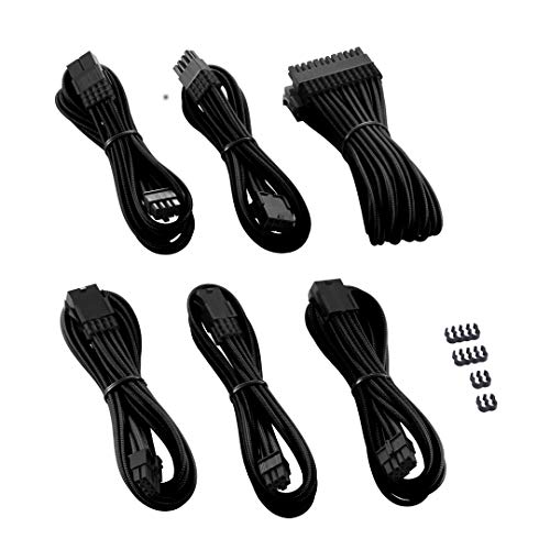 CableMod Pro ModMesh Sleeved Cable Extension Kit (Black + White) - Image 2