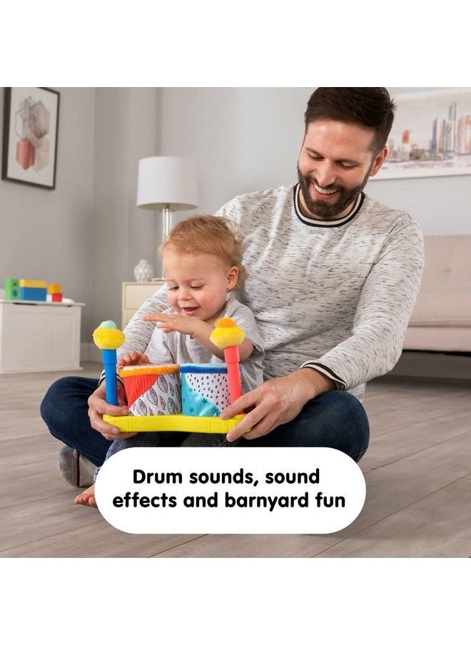 Lamaze - Squeeze Beats First Drum Set Musical Baby Toys For Early Childhood Development Ages 12 Months And Up - Image 1
