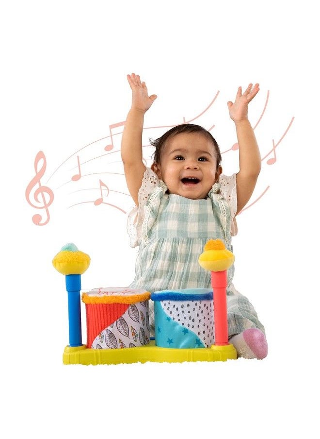 Lamaze - Squeeze Beats First Drum Set Musical Baby Toys For Early Childhood Development Ages 12 Months And Up - Image 1
