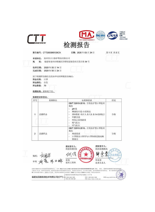 NIBEMINENT 20-Piece 3-Layer Disposable Face Mask - Image 4