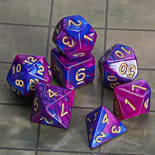 CiaraQ DND Polyhedral Dice Set with a Black Dice Bag for DD RPG MTG Role Playing Table Games - Image 5