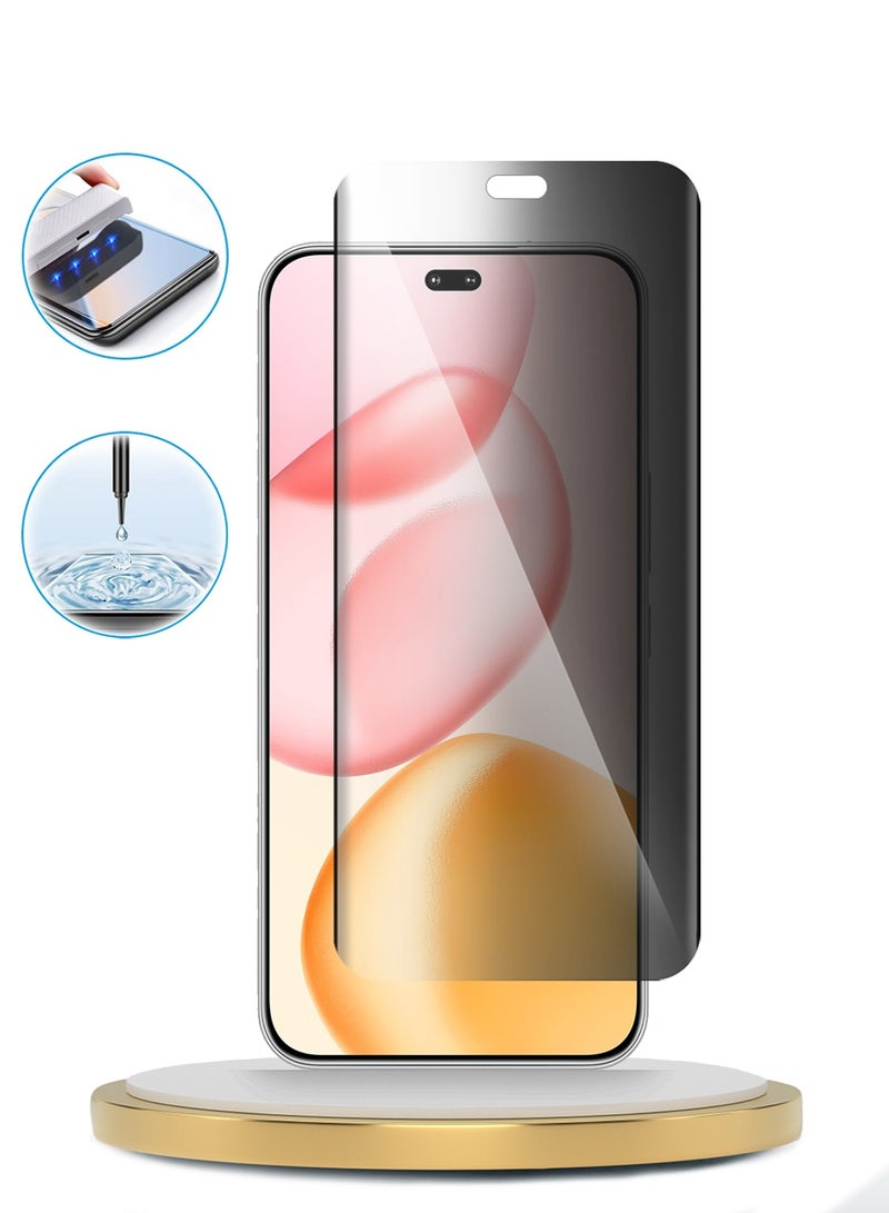 دبليو تيك حامي شاشة زجاجي مقسى بخصوصية كامل مع لاصق كامل لحواف منحنية بوضوح لشاشة Honor 400 Pro 5G 2025 (MSGUCP) - Image 3