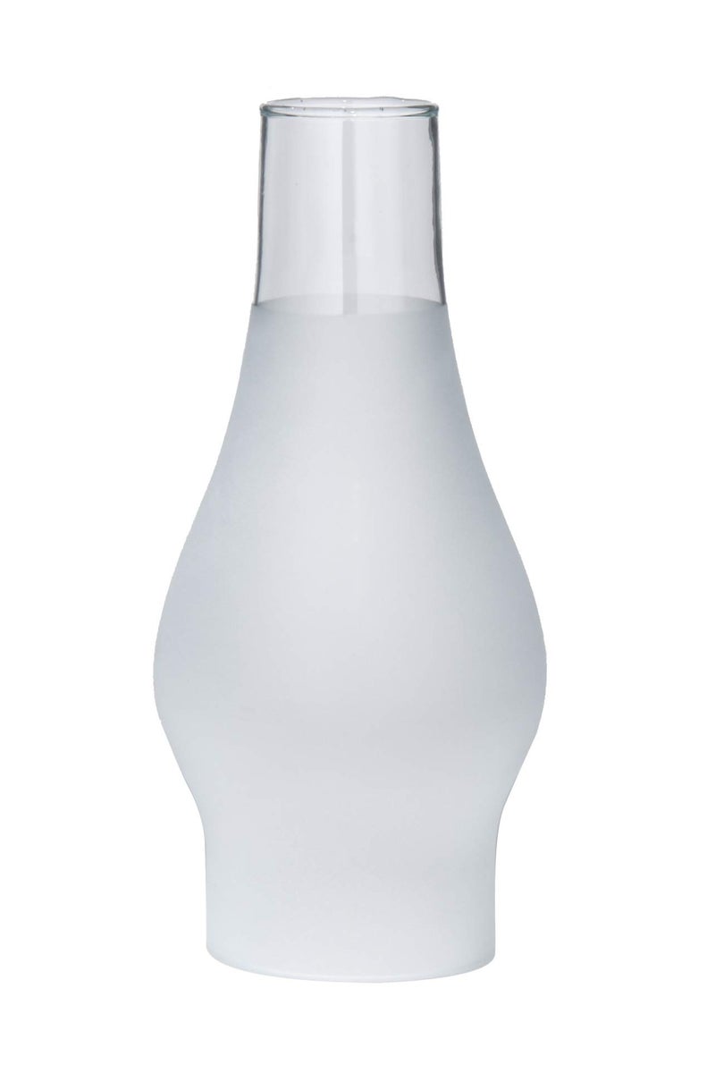 BP Lamp 3 Inch by 8 12 Inch Glass Lamp Chimney with 34 Frosted Design for Vintage and Antique Style Globes
