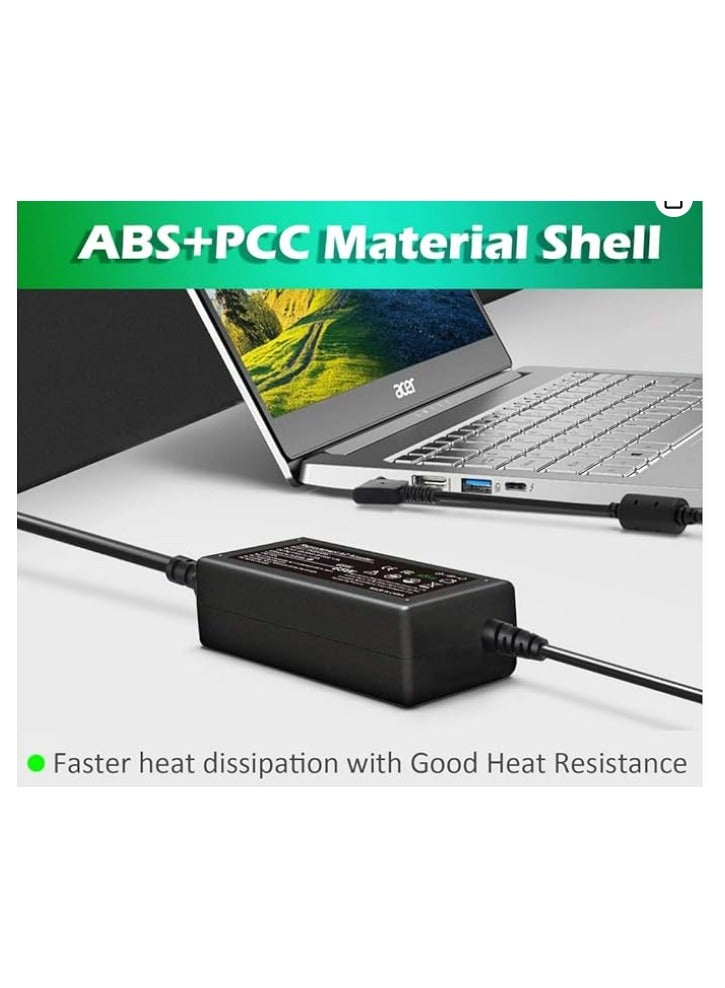 Laptop Adapter Charger For Acer Chromebook 11/13/14/5 & R11/R13/R14/CB3/CB5 & Aspire 3 & A315/A315/A314 Power Cord (3.0mm x 1.1mm) - Image 5