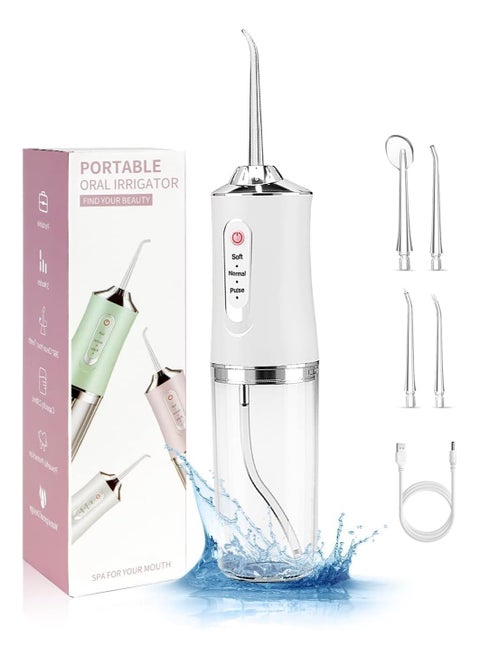 Portable Oral Irrigator | Water Flosser | Dash Advanced Portable Water Flosser White