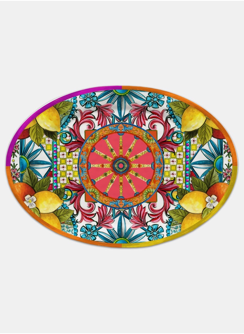 Baci milano - Oval Melamine Serving Plate 50x35 cm Ortigia Baci Milano - Image 1