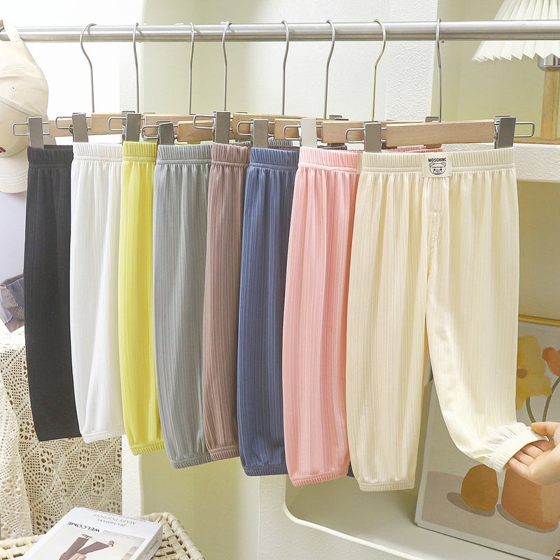 Children'S Anti-Mosquito Pants Summer 2025 Baby Thin Pants Boys And Girls Long Pants Korean Version Girls Breathable Children'S Pants - Image 2