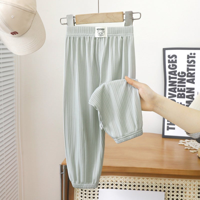 Children'S Anti-Mosquito Pants Summer 2025 Baby Thin Pants Boys And Girls Long Pants Korean Version Girls Breathable Children'S Pants - Image 1