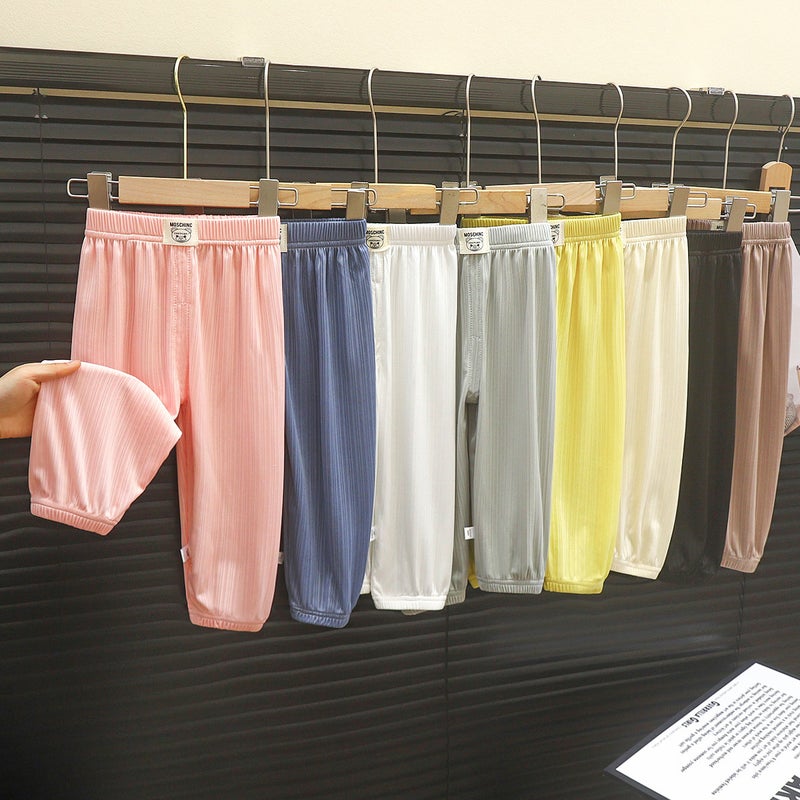 Children'S Anti-Mosquito Pants Summer 2025 Baby Thin Pants Boys And Girls Long Pants Korean Version Girls Breathable Children'S Pants - Image 4