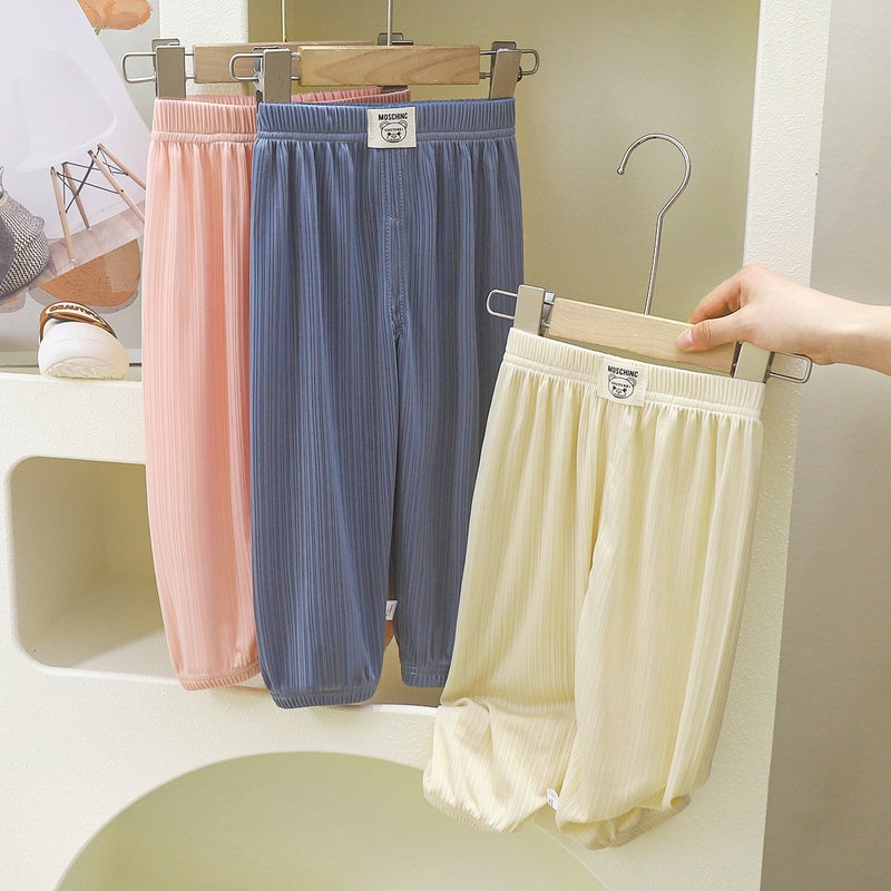 Children'S Anti-Mosquito Pants Summer 2025 Baby Thin Pants Boys And Girls Long Pants Korean Version Girls Breathable Children'S Pants - Image 3