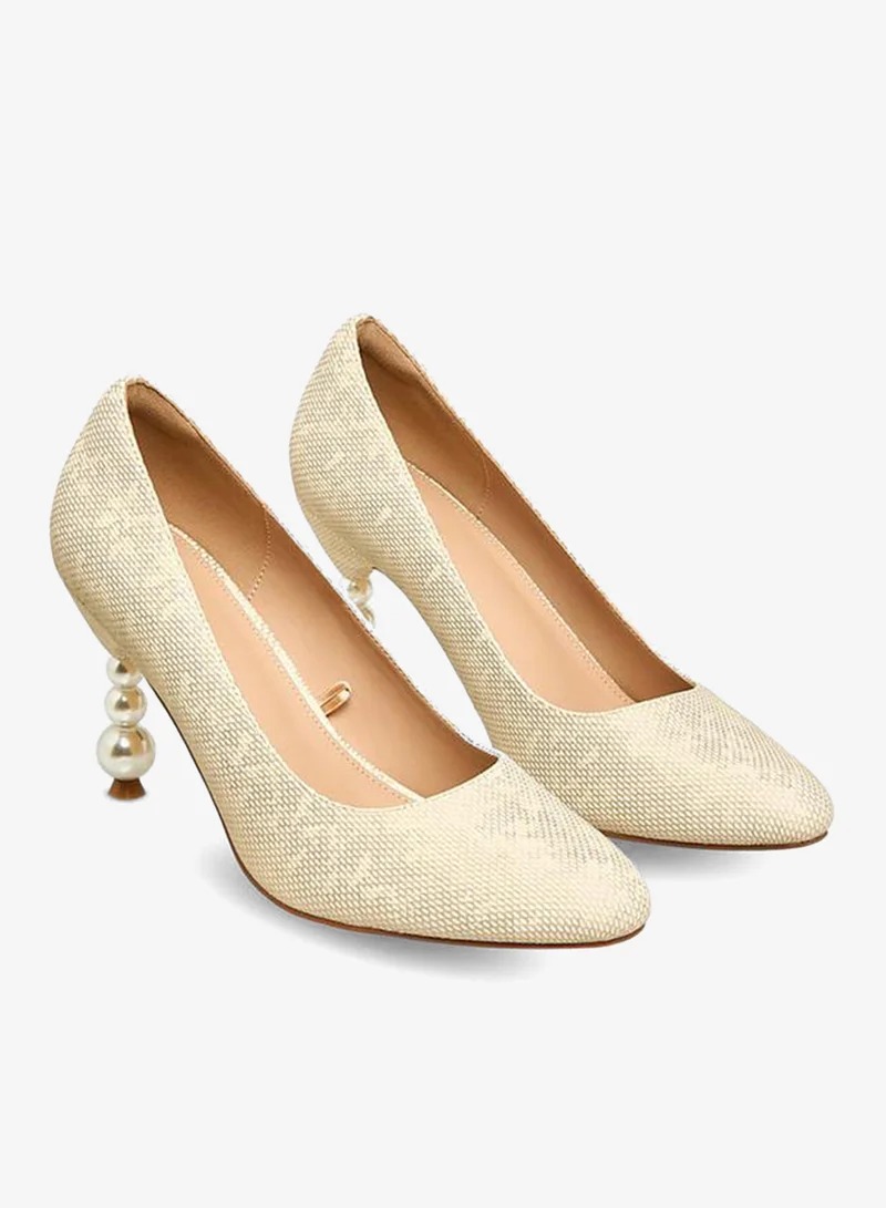 Flora Bella By Shoexpress Flora Bella Women Pearl Shaped Heel Pumps Ramadan Collection