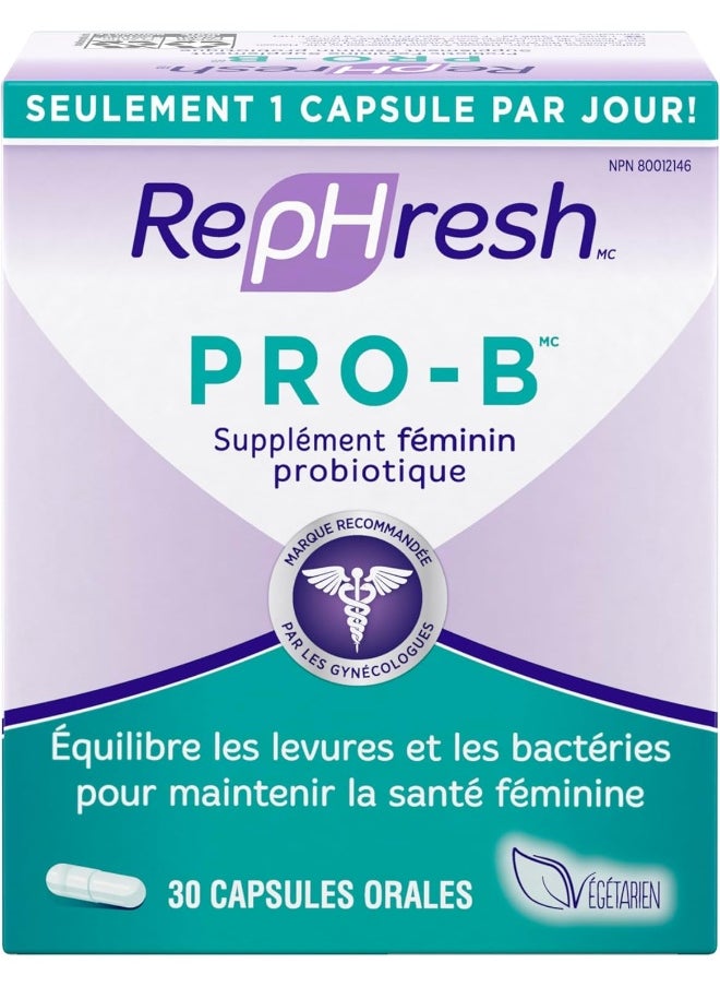 Rephresh Pro-B Probiotic Supplement For Women, 30 Oral Capsules  - Image 2