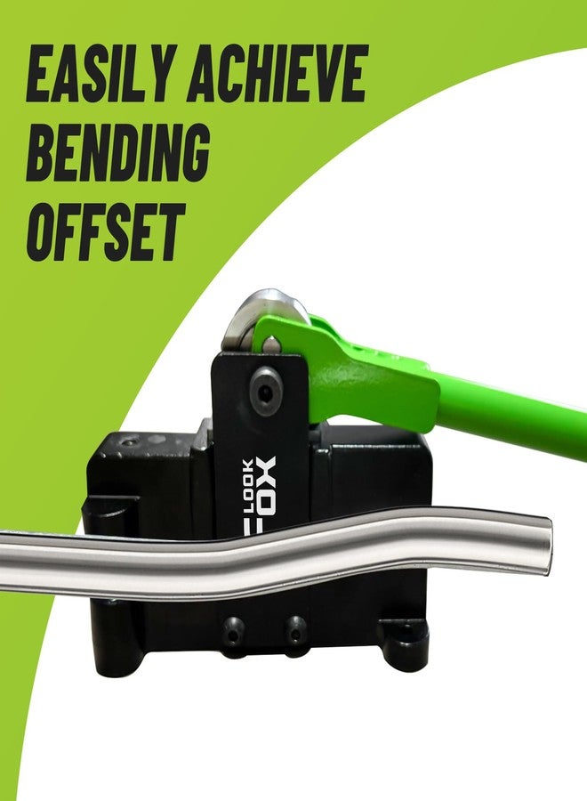 LookFox Conduit Bender, 12~14.3mm（9/16in）- Adjustable Offset for Flexible & Precise Bends, Fits 1/2" EMT Conduit, Sturdy&durable, Ideal for Electrical Work, Green - Image 5