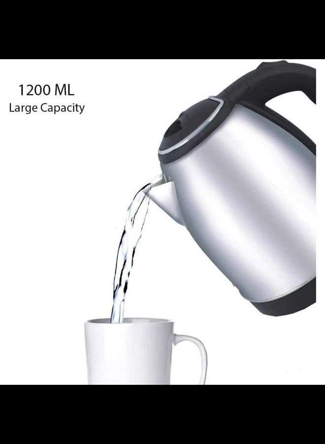 MACEST STYLISH AND LONG LASTING STAINLESS STEEL ELECTRIC KETTLE 1200 ML - Image 1