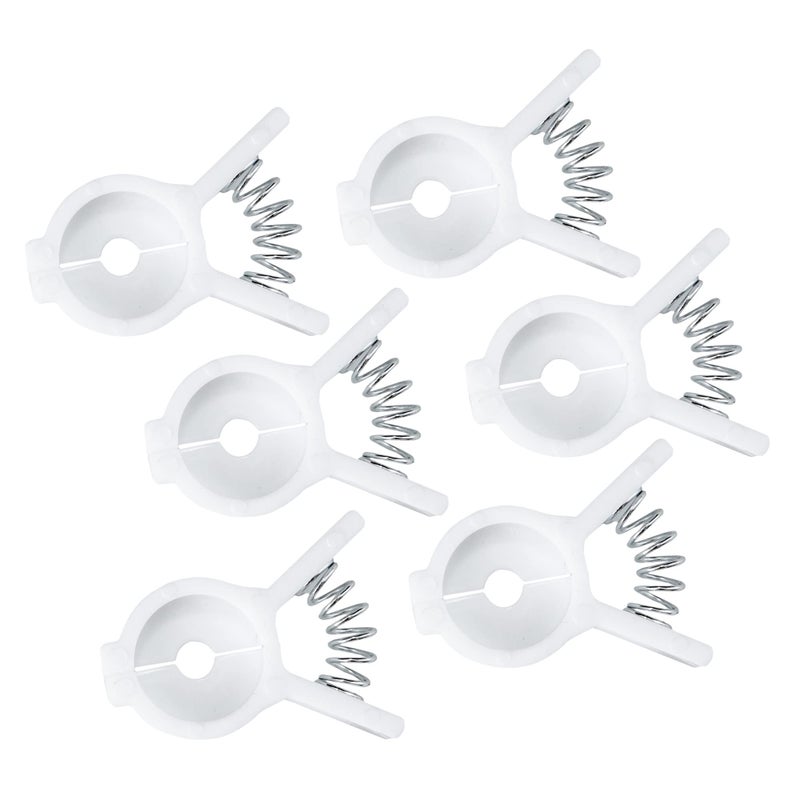 Chef Craft Select Plastic Bread and Bagel Clip, 6 Piece Set, White - Image 1