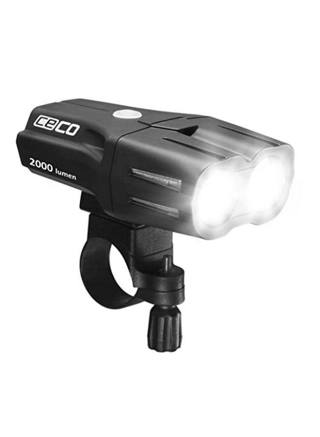 CECO Usa: 2,000 Lumen Usb Rechargeable Bike Light Tough & Durable Ip67 Waterproof & Fl1 Impact Resistant Super Bright F2000 Bicycle Headlight For Commuters, Road Cyclists & Mountain Bikers - Image 1