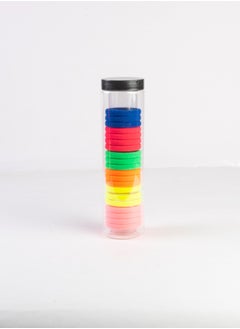 Box of Large Multi Colors Hair Ties - 20 Pieces