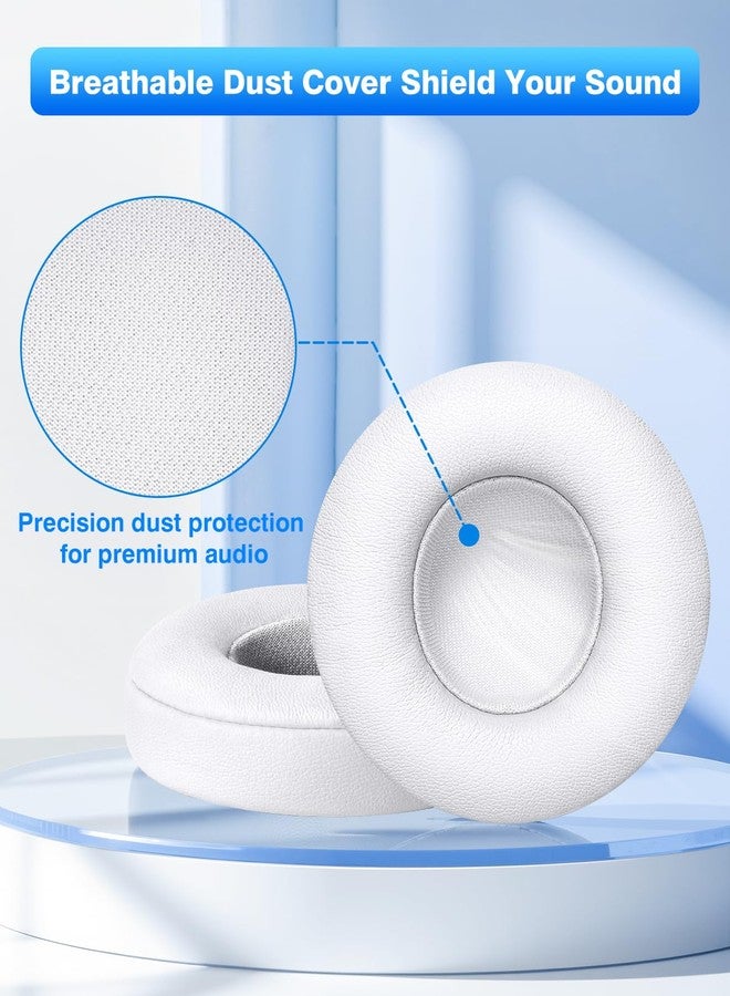 Link Dream Replacement Ear Pads for Beats Solo 2 & 3 - Memory Foam Earpads Cushion Cover for Wireless Headphones (White) - Image 5