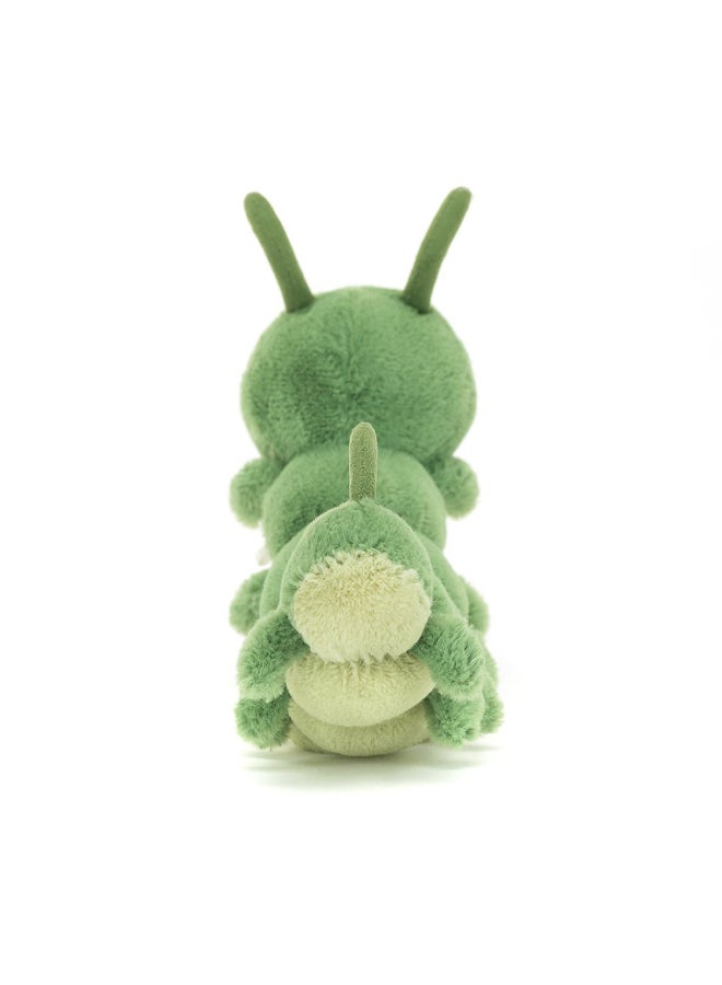 Jellycat دودة كاريز المحشوة - لعبة محشوة ناعمة بأرجل كوردية، هدية عيد الحب لطيفة للأطفال والبالغين، مجموعة جليكات، 13 سم - Image 4