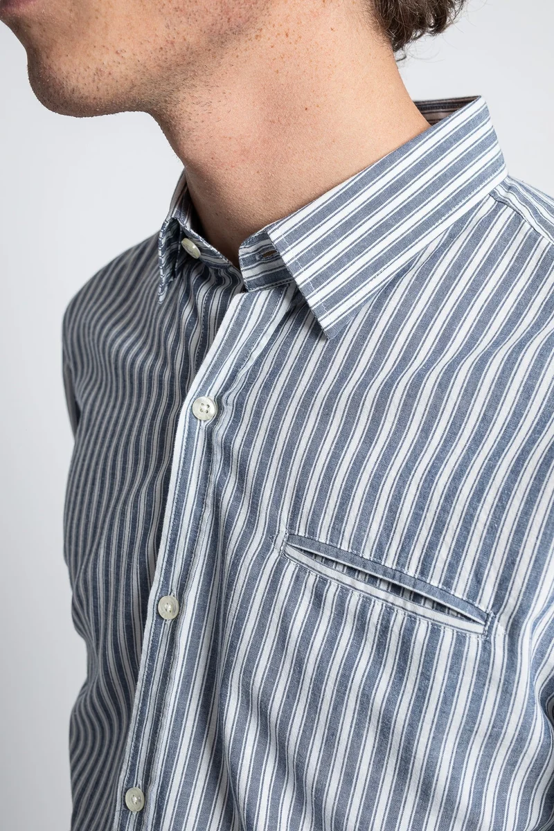 Jaqk W. Killarney - Blue Stripes Shirt