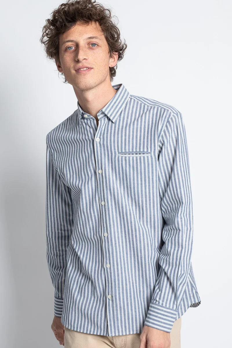 Jaqk W. Killarney - Blue Stripes Shirt