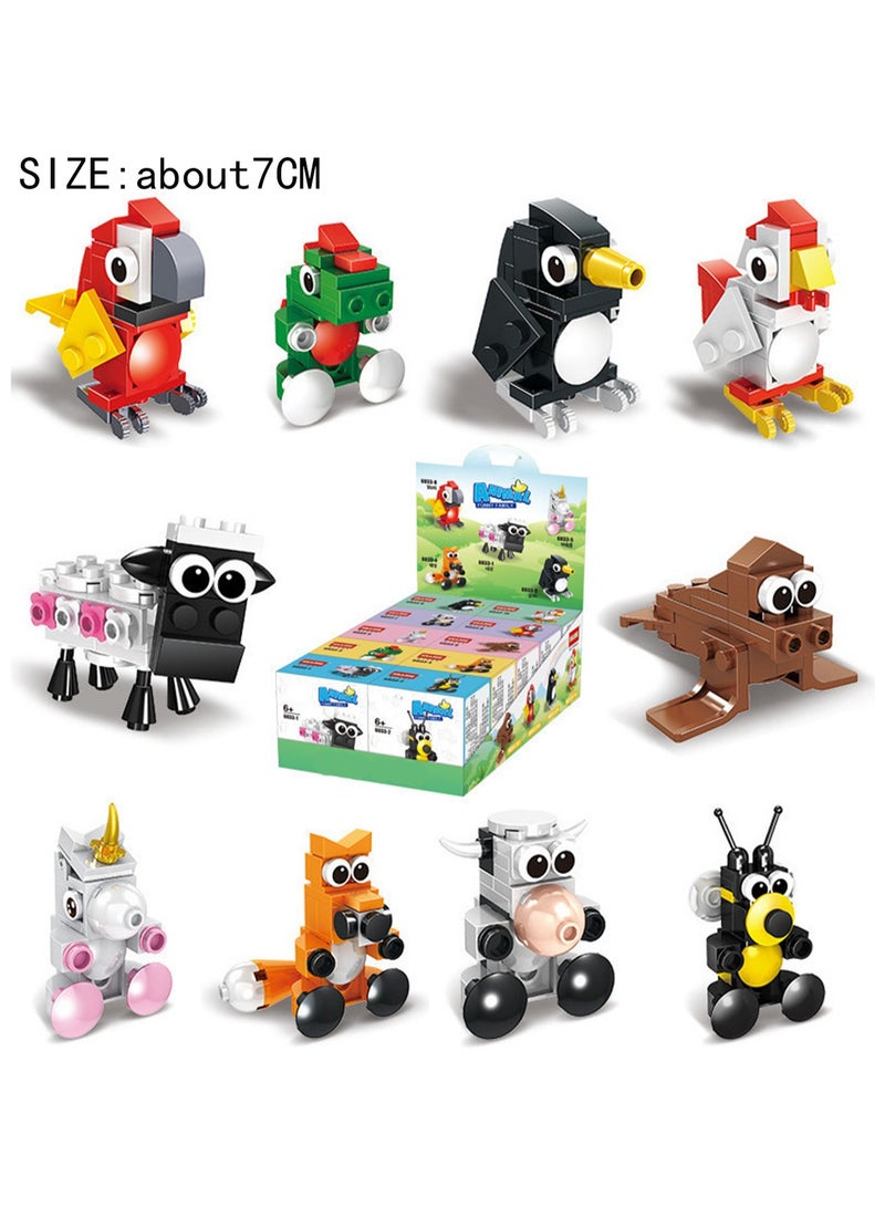 10 Animal Series Small Building Blocks, Building Block Assembly Set Games And Engineering Toys, Suitable For Children And Teenagers, Suitable For Gifts - Image 2