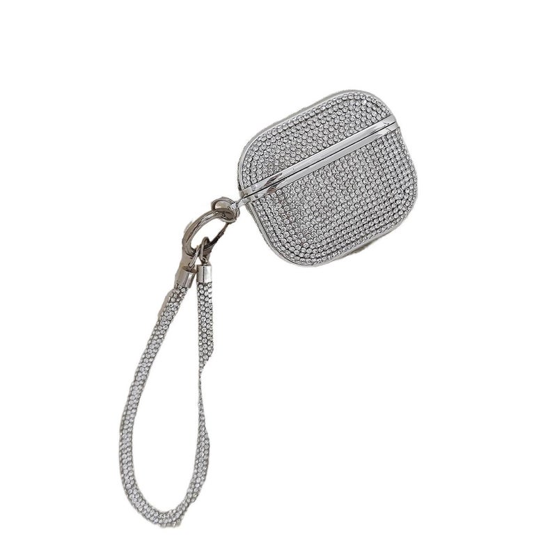 حافظة حماية متوافقة مع سماعات AirPods Pro / سماعات AirPods 1 / 2 مع غطاء صلب باللون Silver وحماية من الخدش وحمل يومي خفيف خفيف الوزن من البلاستيك - NADI - Image 2