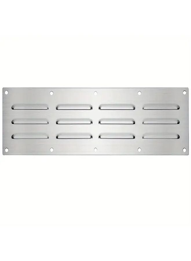 Stainless Steel Ventilation Panel Outdoor Cooking Air Vent Cover Grill Silvery - Image 1