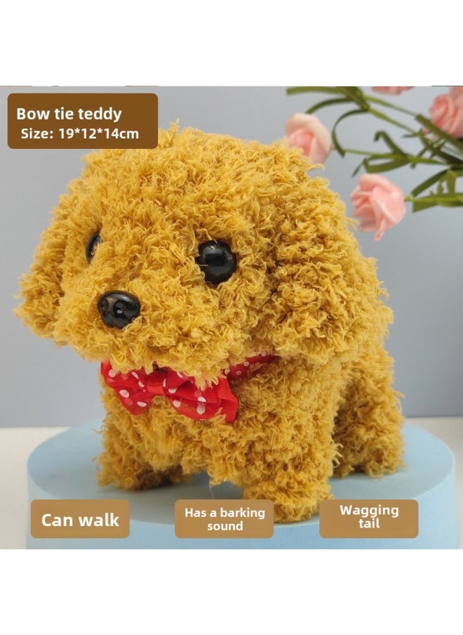 Simulation Electric Dog Plush Electric Puppy Will Walk Will Nod Will Shake The Tail Children's Toy Dog Stall Wholesale-Color:Collar Labrador -Specifications:Naked  - Image 4
