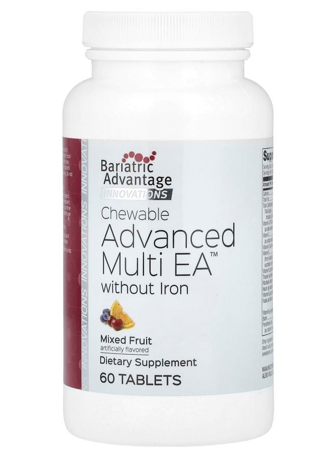 Bariatric Advantage Chewable Advanced Multi EA without Iron Mixed Fruit 60 Tablets