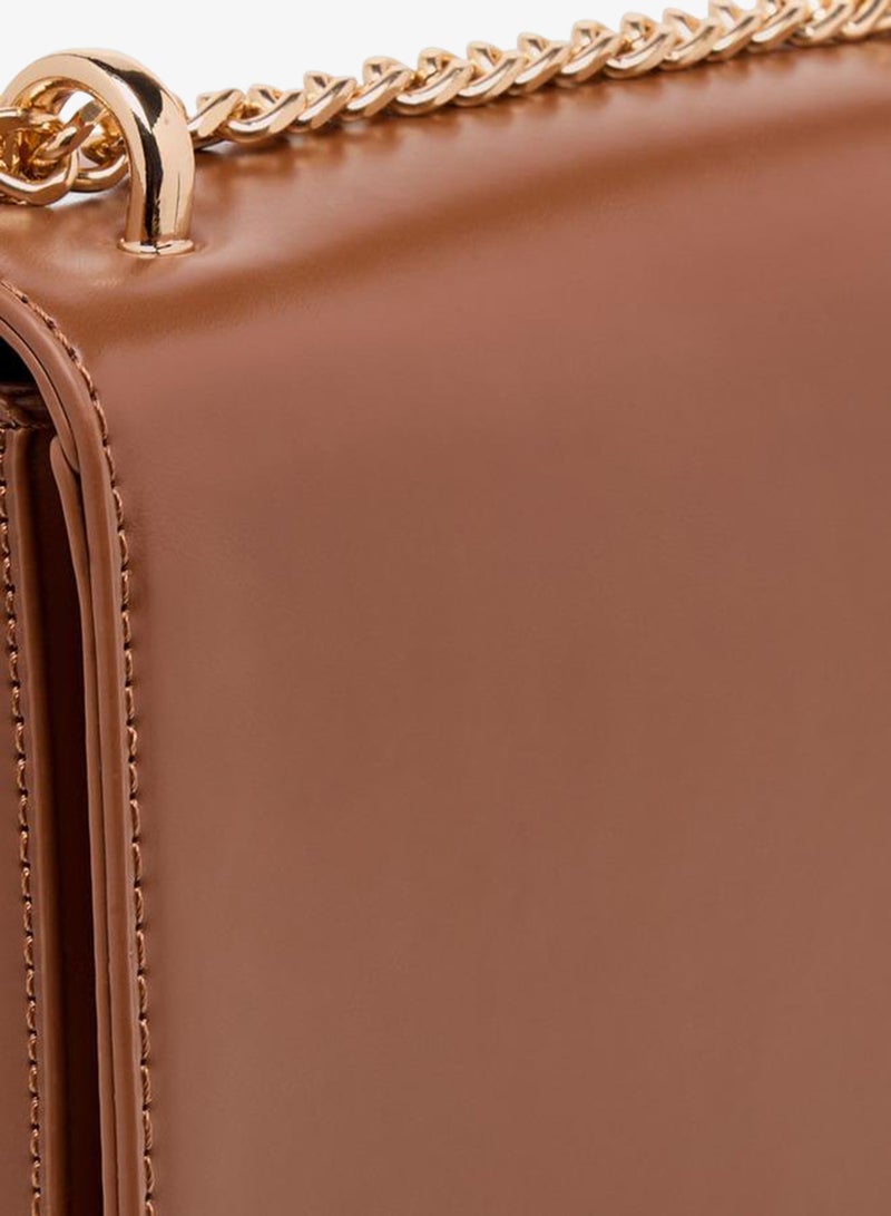 Flora Bella By Shoexpress Solid Crossbody Bag with Detachable Strap - Image 5