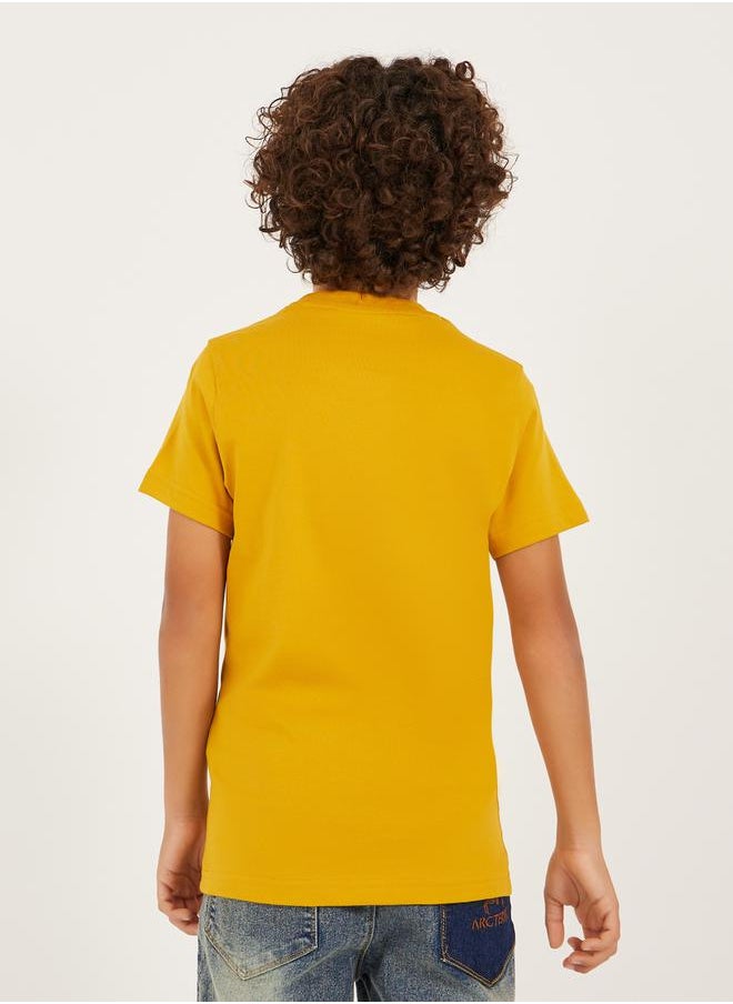 Styli - Graphic Print Round Neck T-Shirt - Image 1