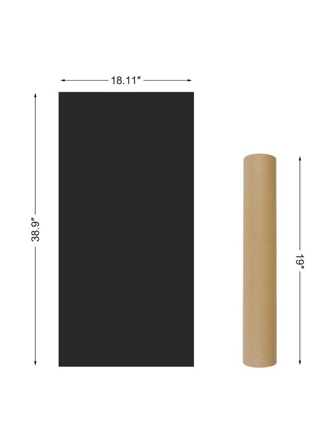 Board2by Board2by Magnetic Chalkboard Contact Paper for Wall, 38.9 x 18 Self Adhesive Chalk Board Wallpaper, Blackboard Paper with 46 Magnetic Letters for Kids, Black  - Image 5