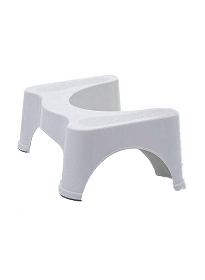 ELTRAZONE Ergonomic Squatting Toilet Foot Stool – White Anti-Slip Bathroom Stool for Better Posture, Easier Bowel Movement, and Improved Digestive Health – Durable, Compact, Easy to Clean, Non-Slip Design for Kids & Adults – Fits All Standard Toilets  - Image 1