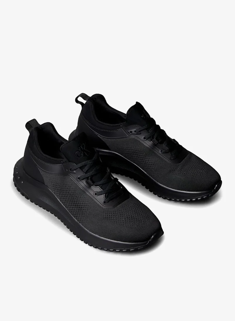 Calvin Klein Jeans BLACK Lace Up Low Top Sneakers for Men | Best Price UAE