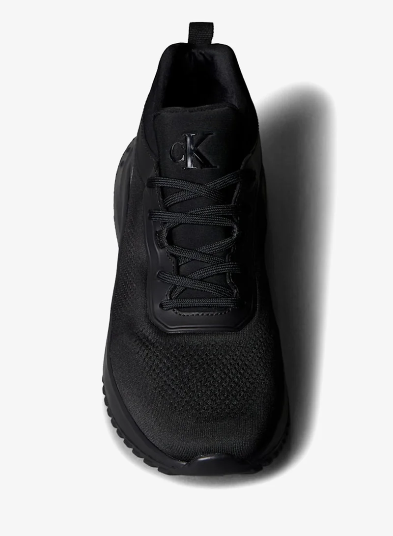 Calvin Klein Jeans BLACK Lace Up Low Top Sneakers for Men | Best Price UAE