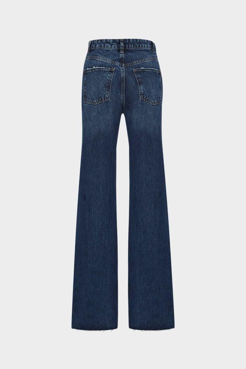 Açelya Okcu AÇELYAOKCU High Waist Wed Leg Snow Wash Wide Leg Seamless Jean  - Image 3