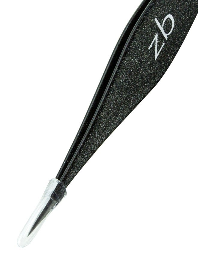 Zizzili Basics Ingrown Hair Tweezers by Zizzili Basics - Surgical Grade Stainless Steel Fine Pointed Tweezers - Precision Aligned Tips for Splinter, Eyebrow & Facial Hair Removal - with Bonus Tip Guard & Carry Pouch - Image 3