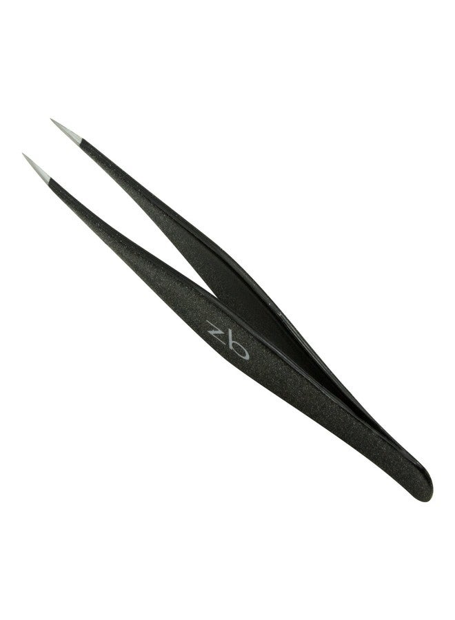 Zizzili Basics Ingrown Hair Tweezers by Zizzili Basics - Surgical Grade Stainless Steel Fine Pointed Tweezers - Precision Aligned Tips for Splinter, Eyebrow & Facial Hair Removal - with Bonus Tip Guard & Carry Pouch - Image 4