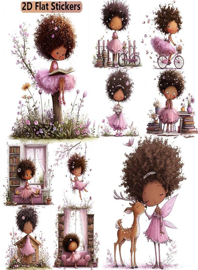 SLGIFT A Pack of 20pcs of Stickers Featuring a Garden Girl Theme with Pink Skirts Suitable for Crafts Scrapbooking Luggage Notebooks Diaries Photo Album Decorations Stationery Additions Aesthetic Decor - Image 1