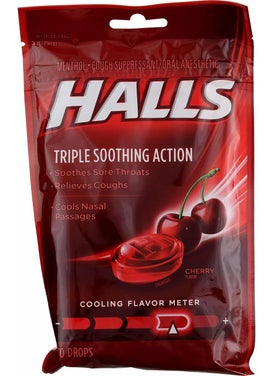 Halls Halls Triple Soothing Action - Cherry 30 Drops (Pack of 2) 