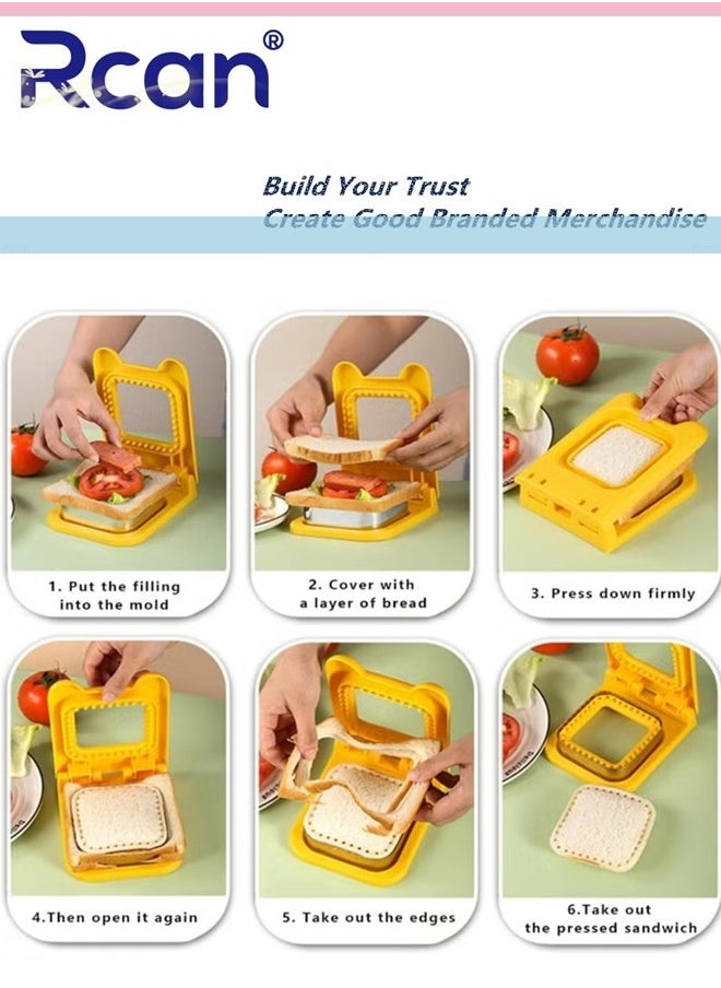 Bread Edge Cutter and Sandwich Maker Rounded Shape and Multicolour Randomly Assorted