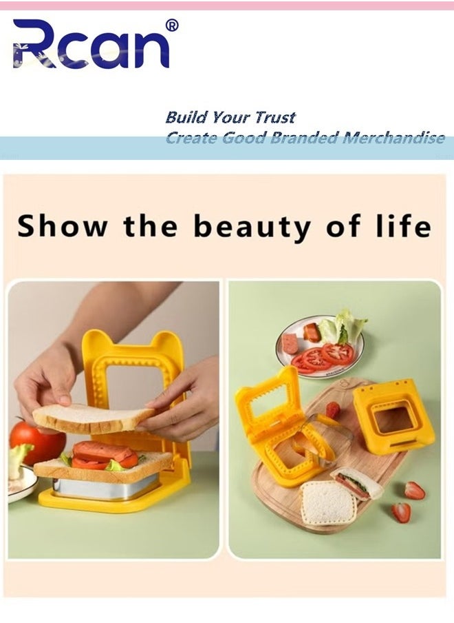 Bread Edge Cutter and Sandwich Maker Rounded Shape and Multicolour Randomly Assorted