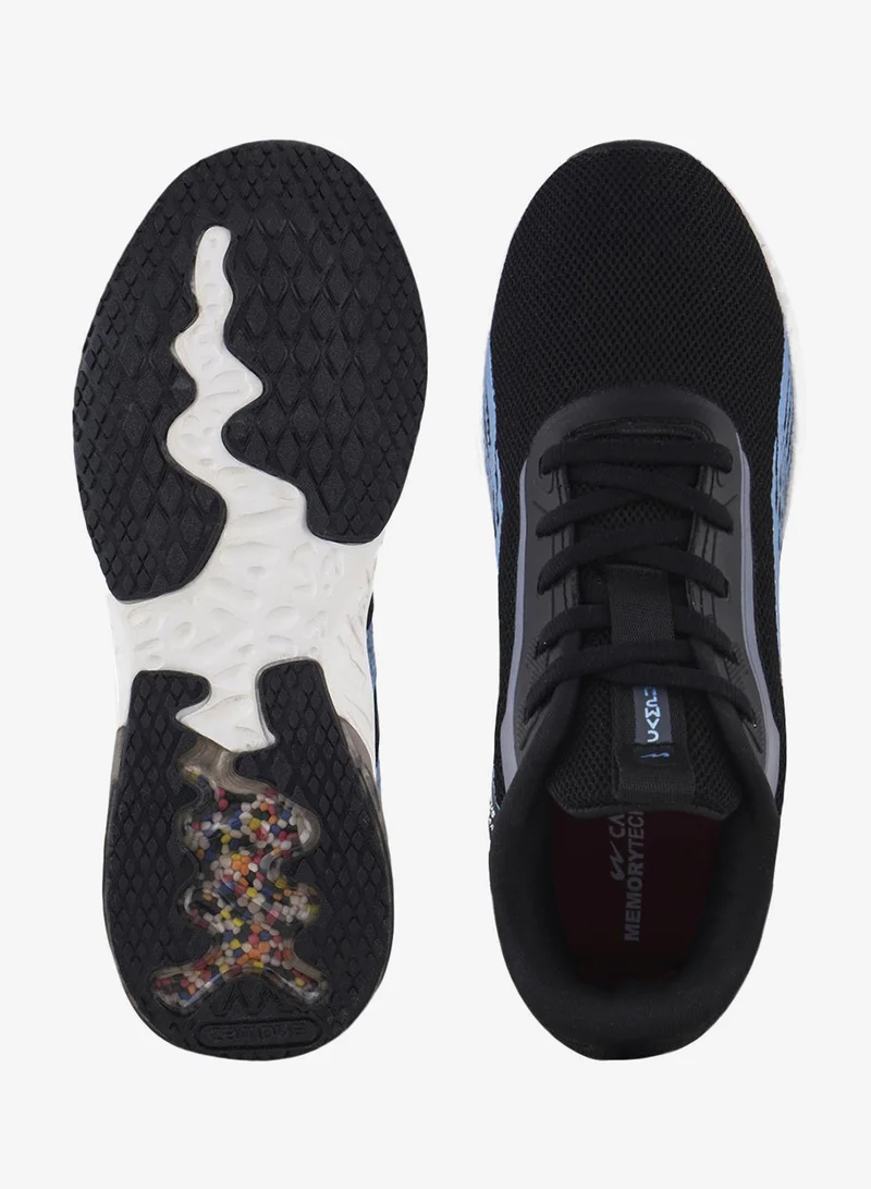 CAMPUS Blk/Mattlic.Blu Kids Colourful Low-Top Sneakers - Shoes with Cloud Like Comfort  | Best Price UAE