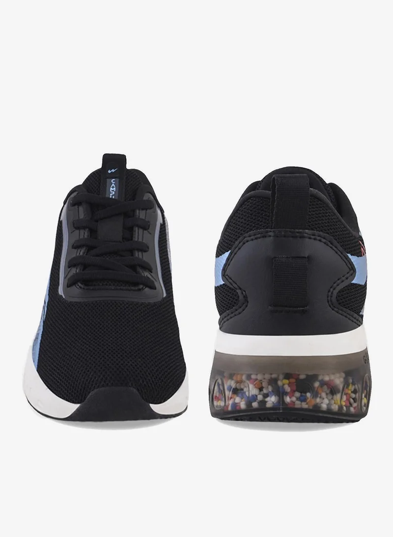 CAMPUS Blk/Mattlic.Blu Kids Colourful Low-Top Sneakers - Shoes with Cloud Like Comfort  | Best Price UAE