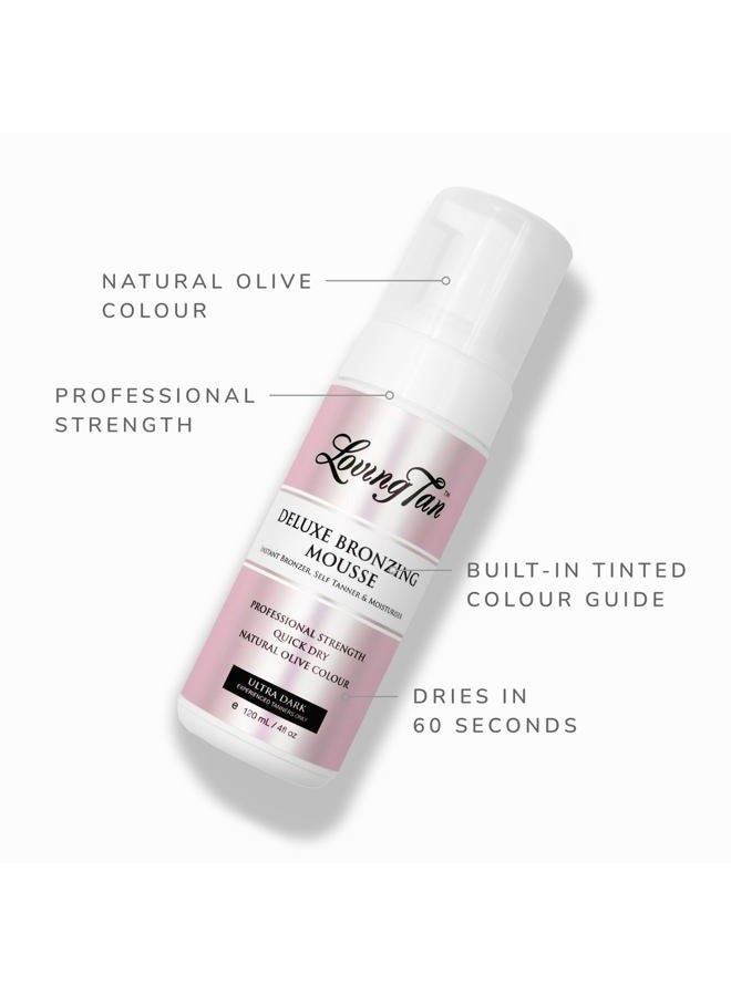 Loving Tan Deluxe Self Tanning Bronzing Mousse, Ultra Dark - Streak Free, Professional Quality Sunless Tanning - Up to 5 Self Tanner Applications per Bottle, Cruelty Free - 4 FL Oz - Image 4